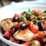 homemade Roast Chicken with Tomatoes and Olives Recipe photo