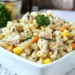 Homemade Rotisserie Chicken Ranch Pasta Salad photo