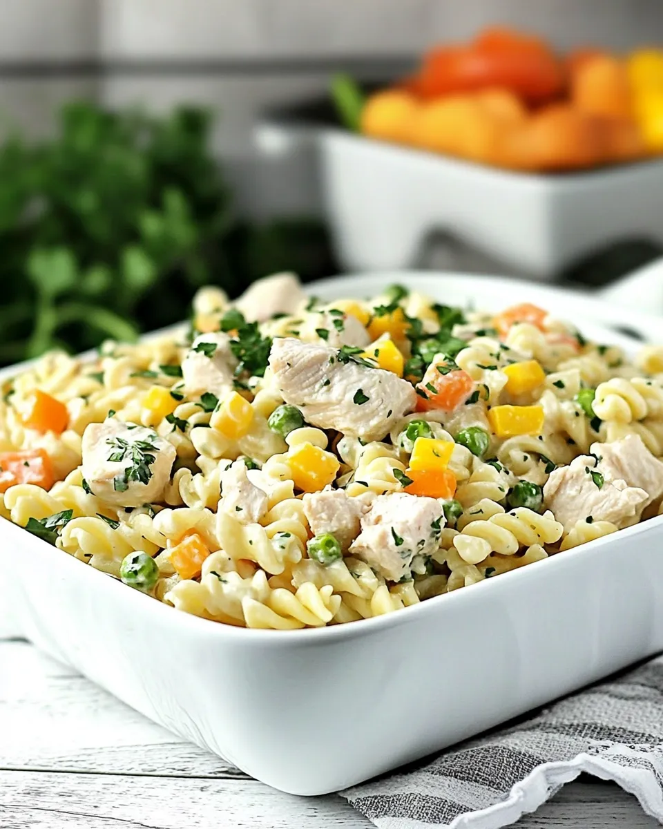 Easy Rotisserie Chicken Ranch Pasta Salad recipe photo