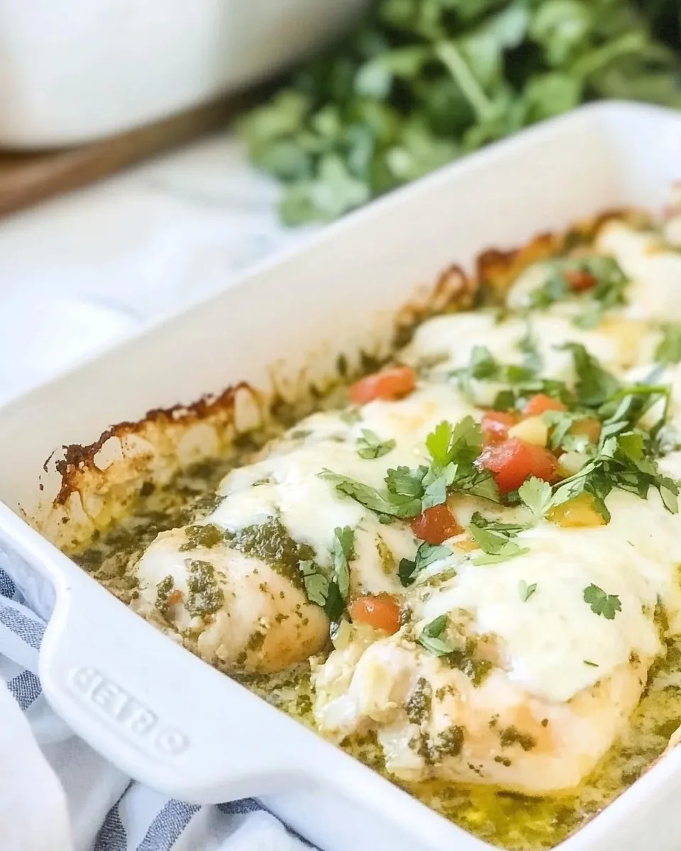Homemade Salsa Verde Chicken Bake photo