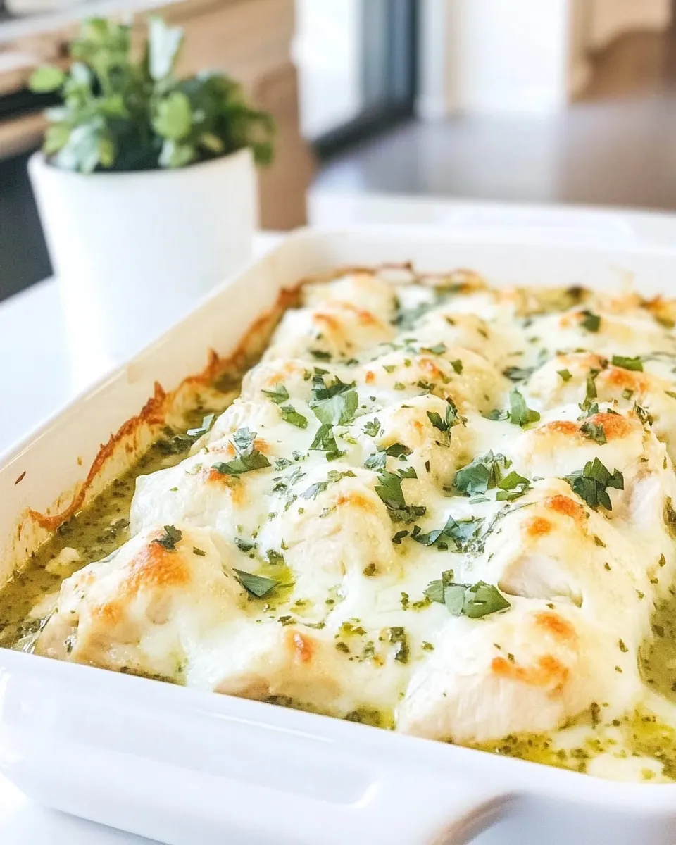 Easy Salsa Verde Chicken Bake recipe image