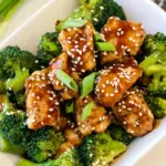 Homemade Sesame Chicken with Broccoli photo