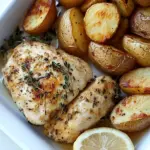 homemade Sheet Pan Lemon Thyme Chicken with Smoked Paprika Potatoes photo