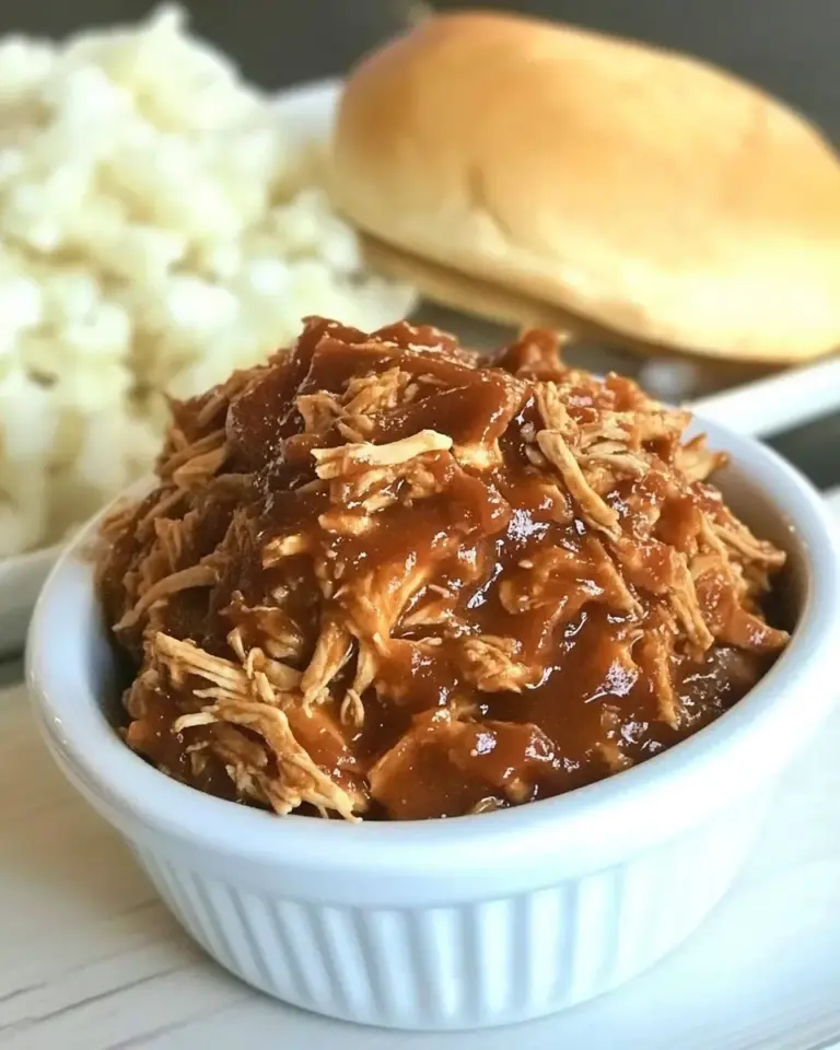 Homemade Shredded BBQ Chicken Crockpot Recipe photo