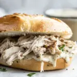 Homemade Shredded Chicken Sandwich photo