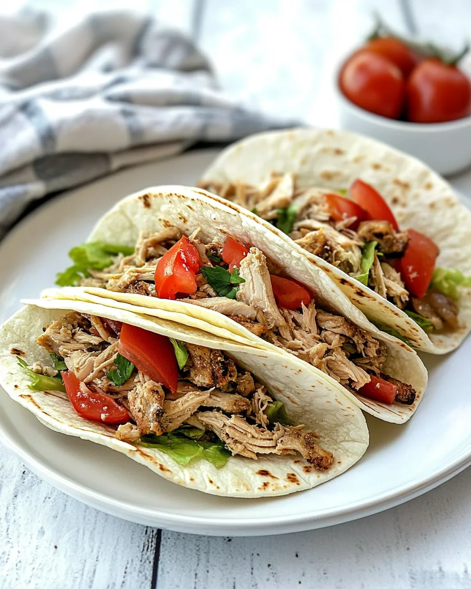 Homemade Shredded Chicken Tacos photo