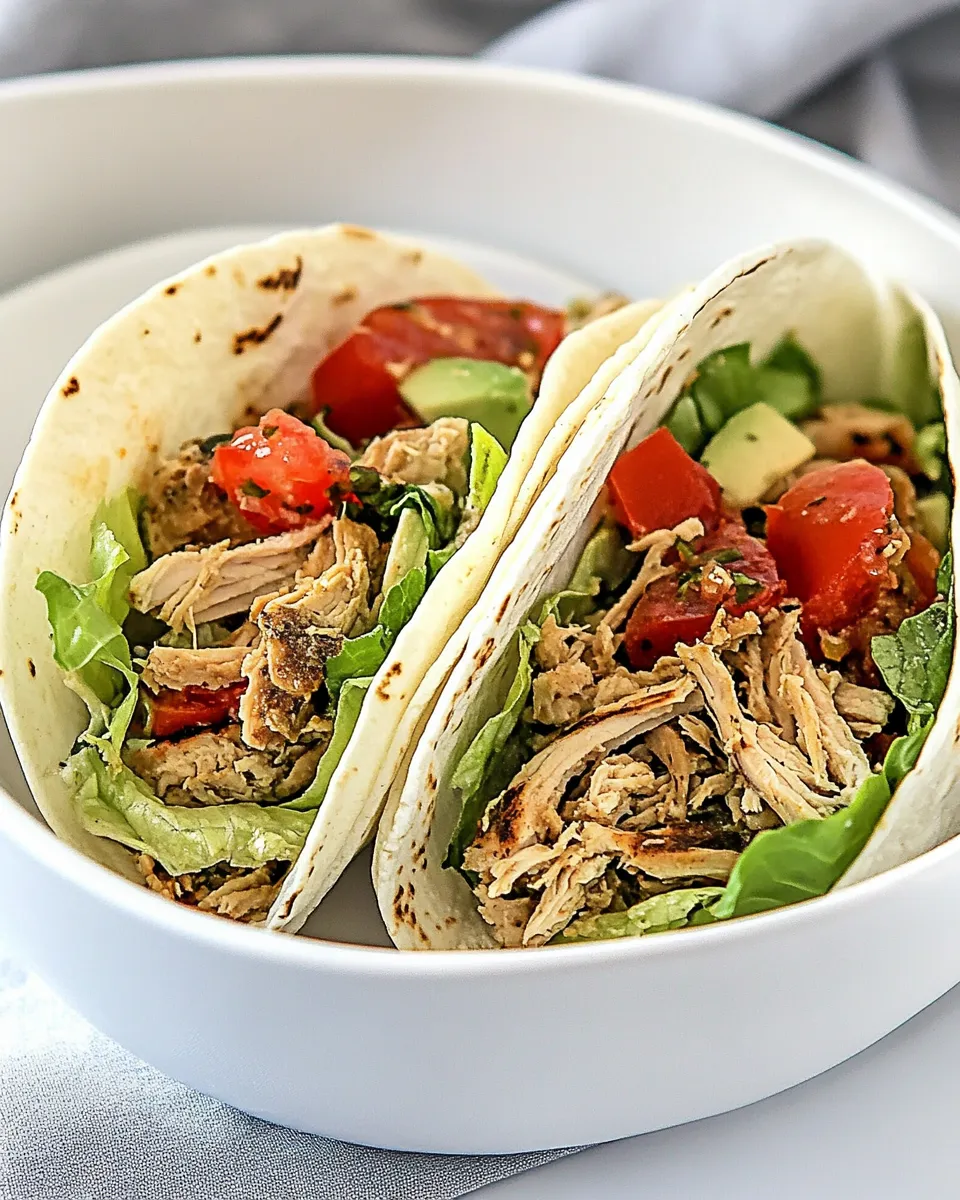 Classic Shredded Chicken Tacos image