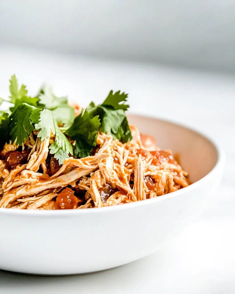 Delicious Shredded Salsa Chicken Recipe shot