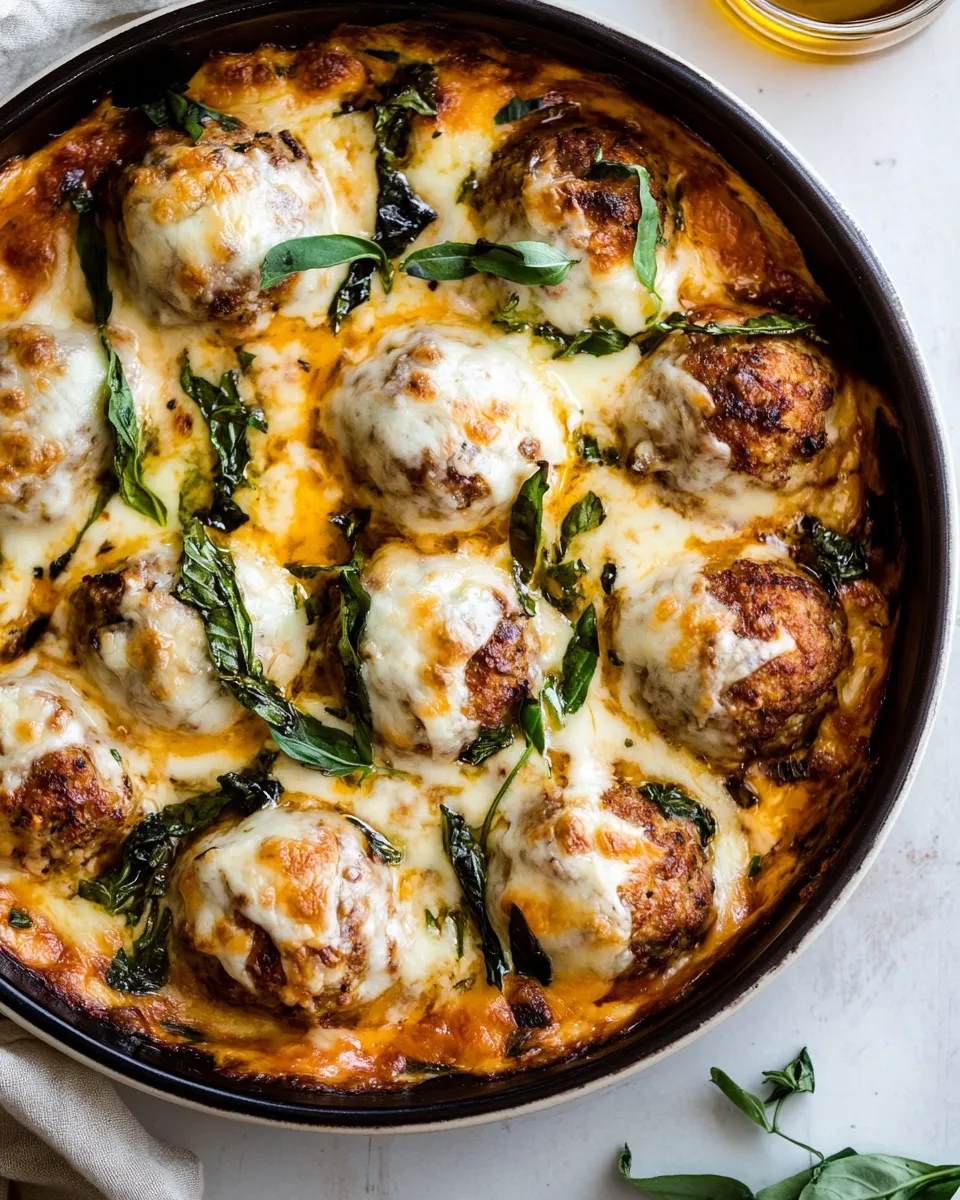 homemade Simple Baked Cheesy Italian Chicken Meatballs. photo