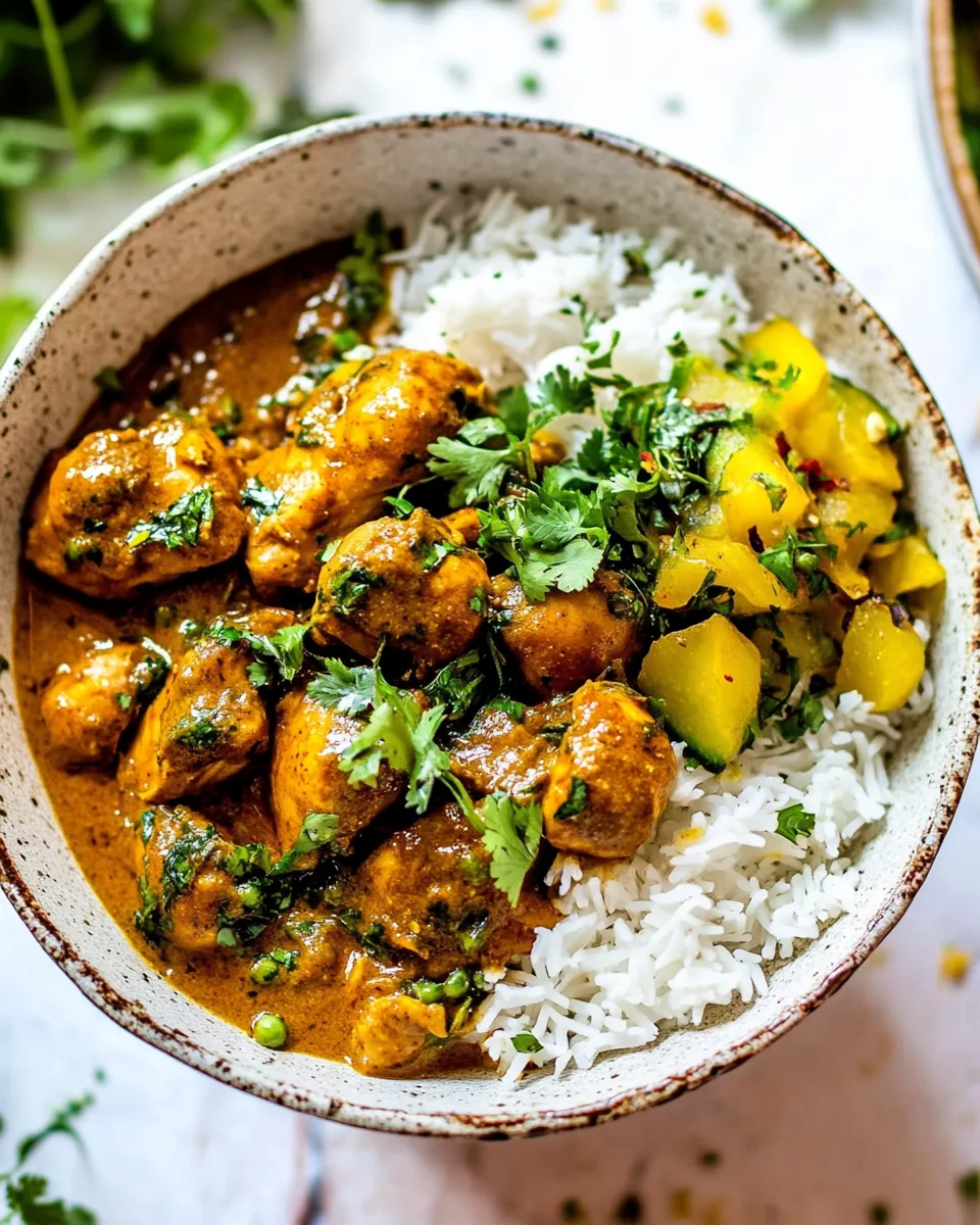 Homemade Simple Coconut Chicken Curry. recipe photo