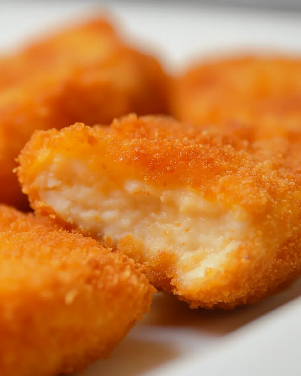 Delicious Skinny Chicken Nuggets food shot