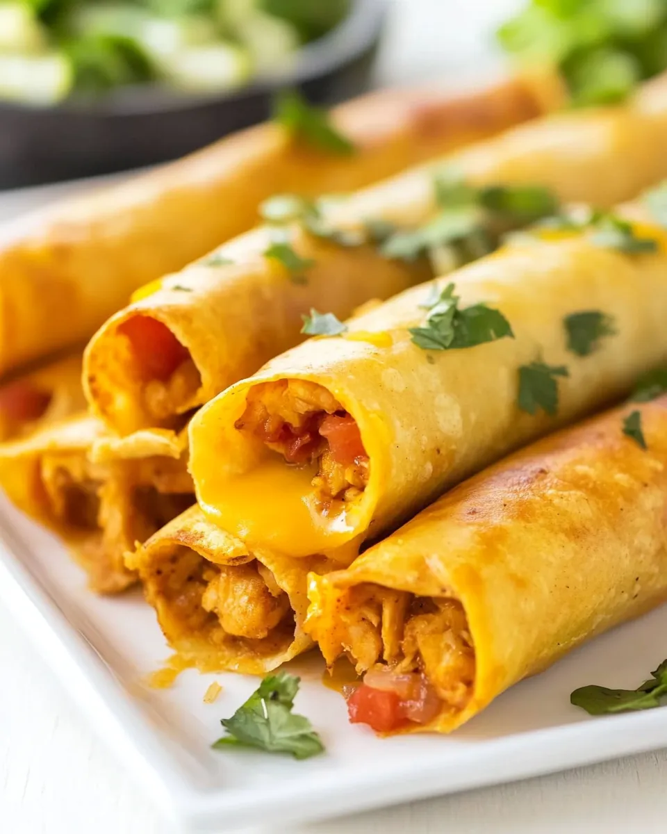 Classic Skinny Chicken Taquitos image