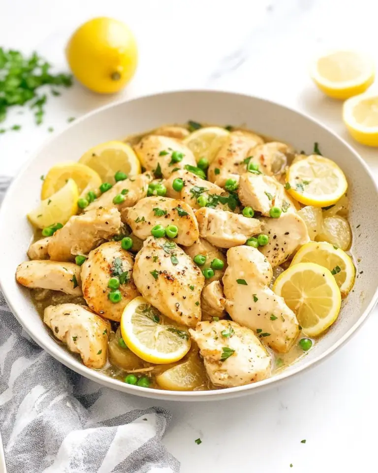 Homemade Skinny Lemon Chicken Skillet photo