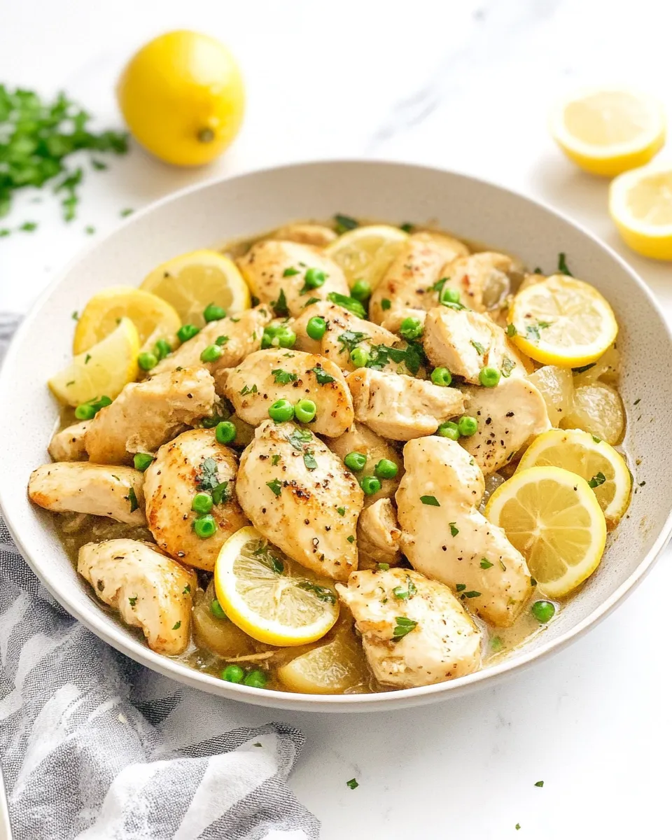 Homemade Skinny Lemon Chicken Skillet photo
