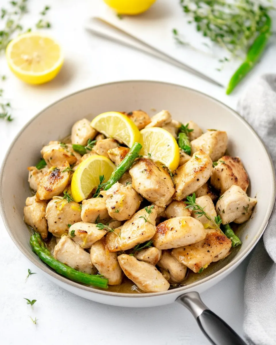 Classic Skinny Lemon Chicken Skillet image