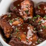 Homemade Slow Cooker BBQ Chicken Thighs photo