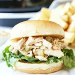 Homemade Slow Cooker Chicken Caesar Sandwiches photo