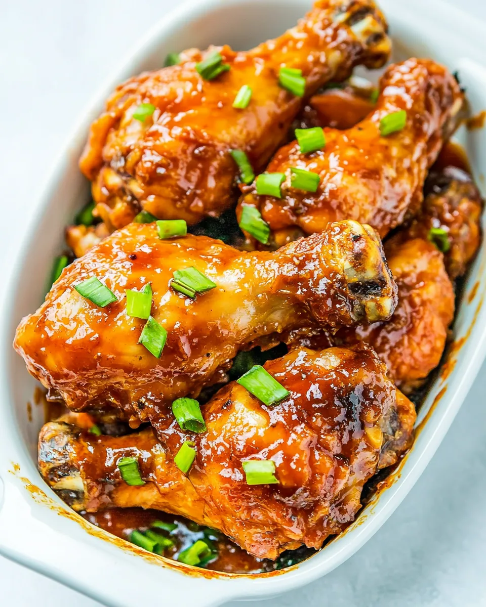 delicious Slow Cooker Chicken Drumsticks shot