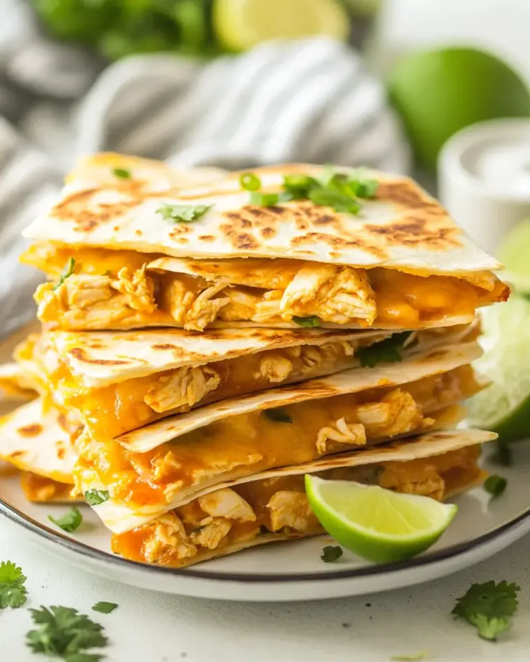 Homemade Slow Cooker Chicken Quesadillas photo