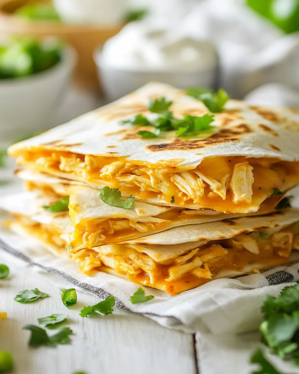Classic Slow Cooker Chicken Quesadillas image