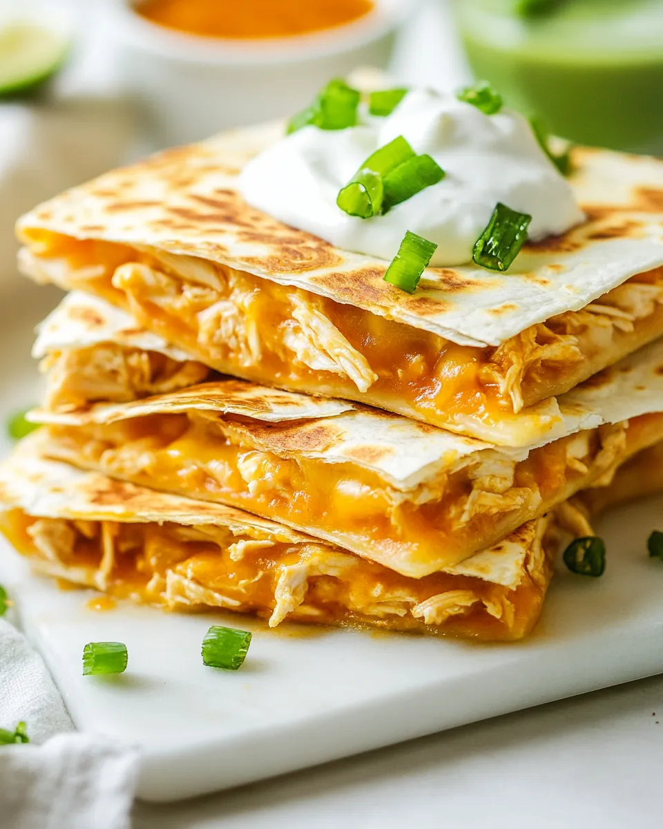 Delicious Slow Cooker Chicken Quesadillas dish photo