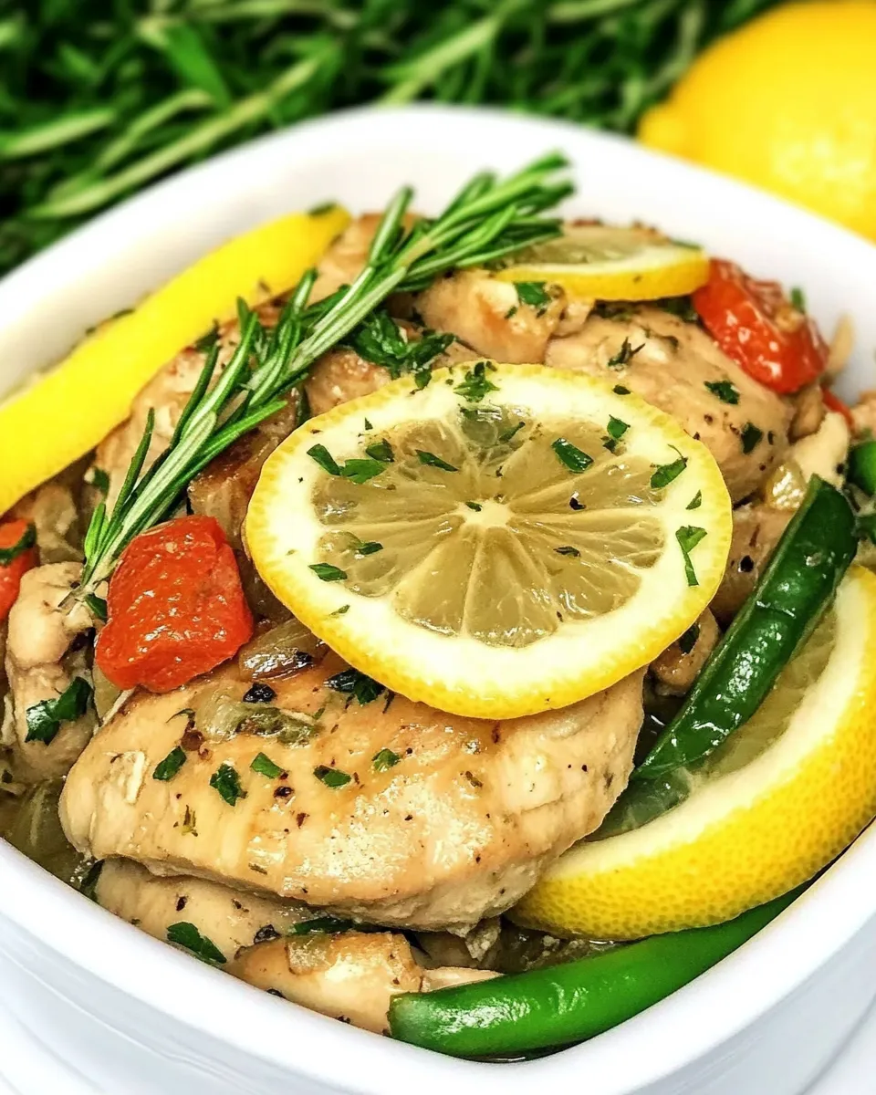 Homemade Slow Cooker Lemon Chicken photo