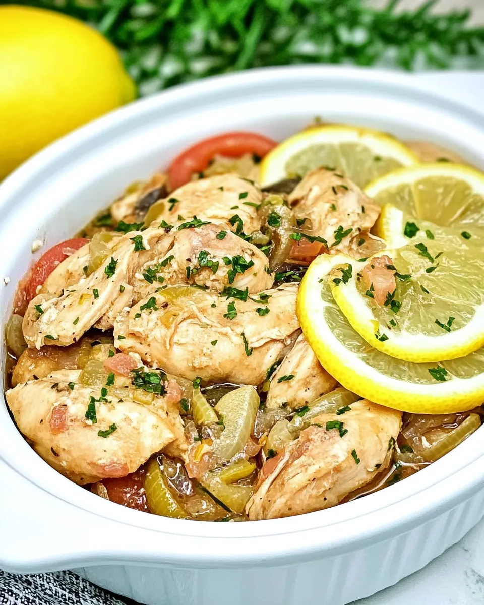 Classic Slow Cooker Lemon Chicken image
