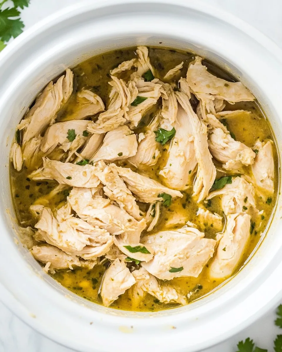 Easy Slow Cooker Salsa Verde Chicken recipe photo