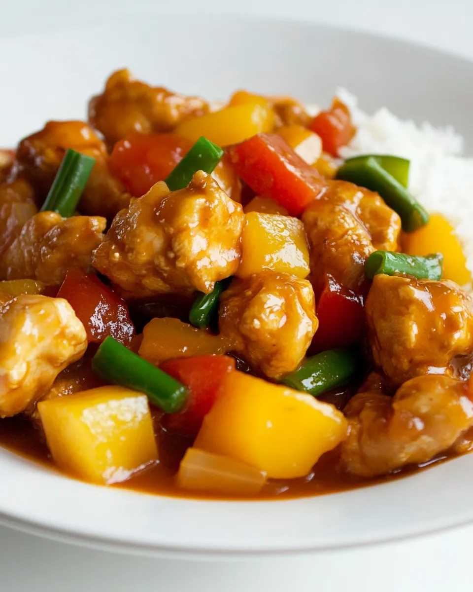 Easy Slow Cooker Sweet and Sour Chicken recipe image