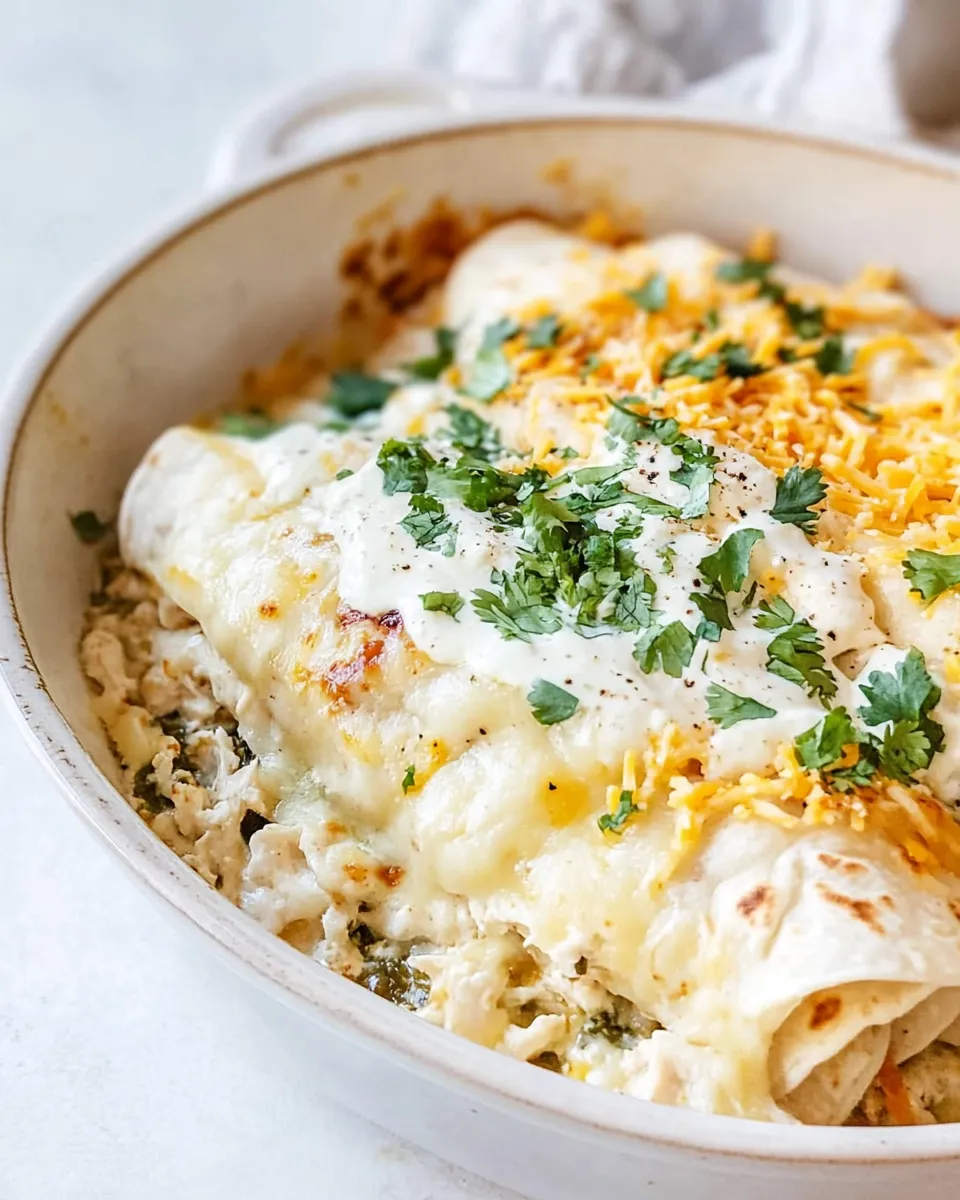 Easy Smothered Green Chile Chicken Burritos recipe photo