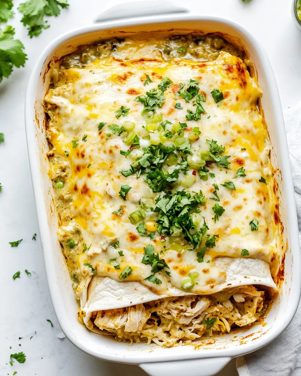 Delicious Smothered Green Chile Chicken Burritos plate image