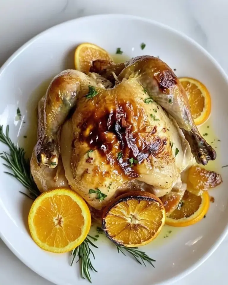 homemade Sous Vide Whole Roast Chicken With Oranges photo