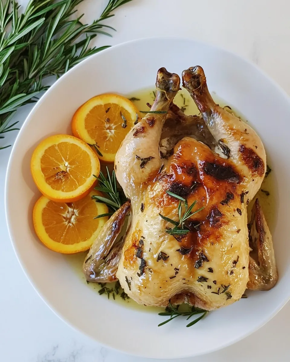 easy Sous Vide Whole Roast Chicken With Oranges picture