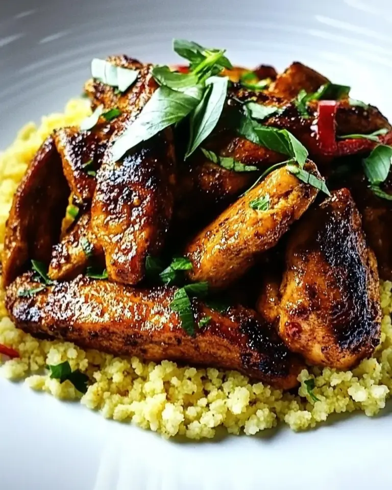 Homemade Soy and Honey Chicken with Couscous photo