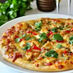 Homemade Spicy Chicken and Pepper Jack Pizza photo