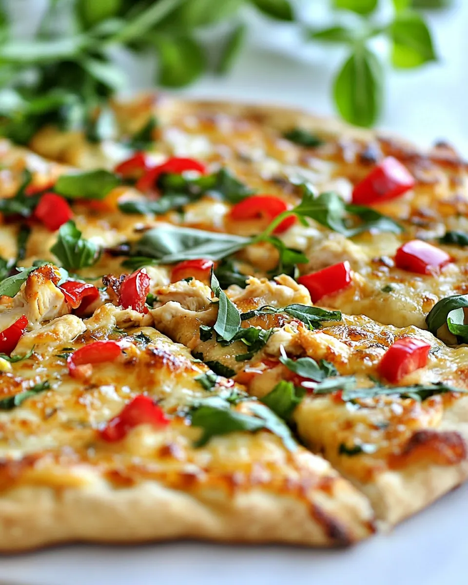 Classic Spicy Chicken and Pepper Jack Pizza image