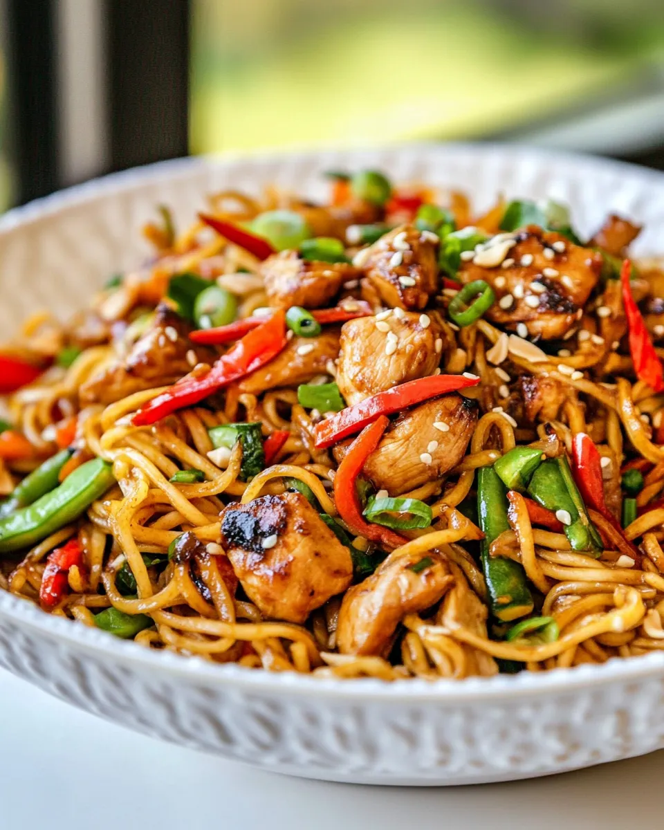 Easy Spicy Thai Chicken and Veggie Noodles picture