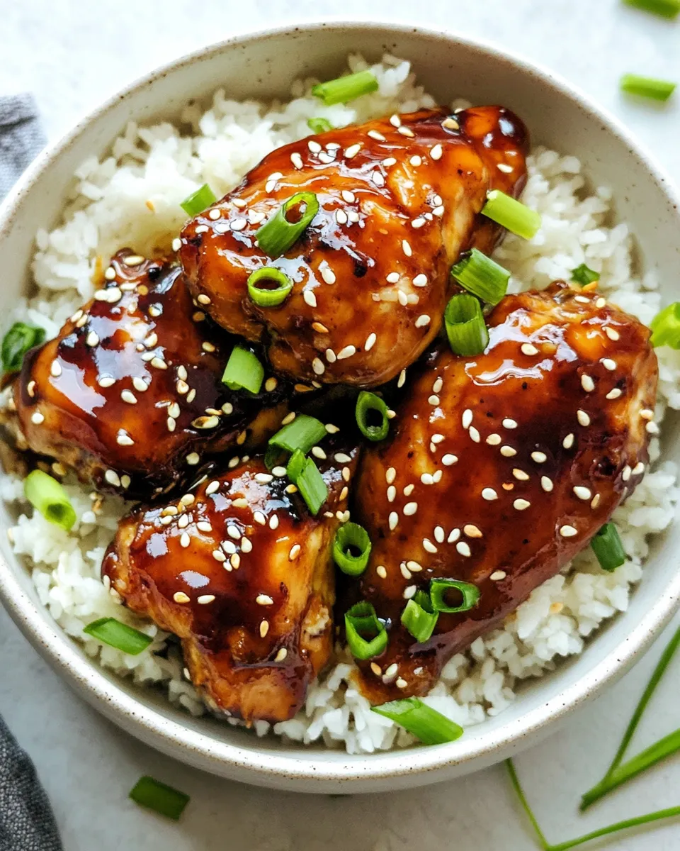 Homemade Sticky Asian Glazed Chicken photo