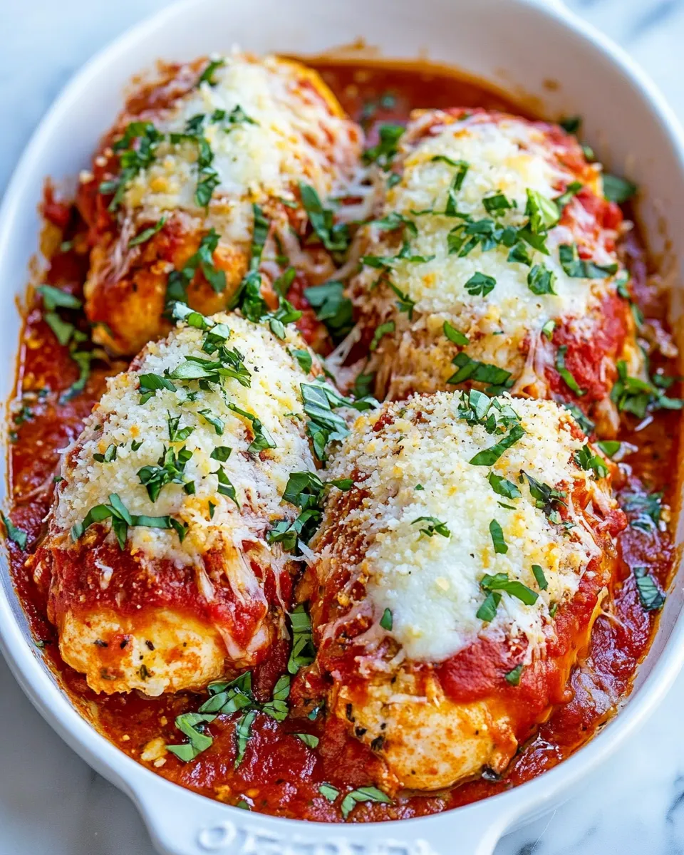 classic Stuffed Chicken Parmesan Recipe (with GF Option) image