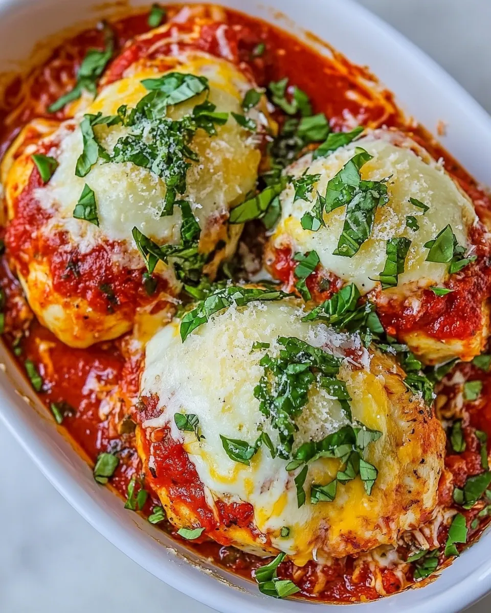 delicious Stuffed Chicken Parmesan Recipe (with GF Option) shot