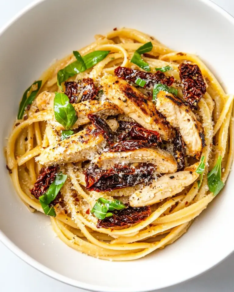 Homemade Sun-dried Tomato Chicken Pasta photo