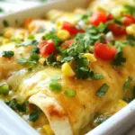 Homemade Sweet Corn and Chicken Enchiladas photo
