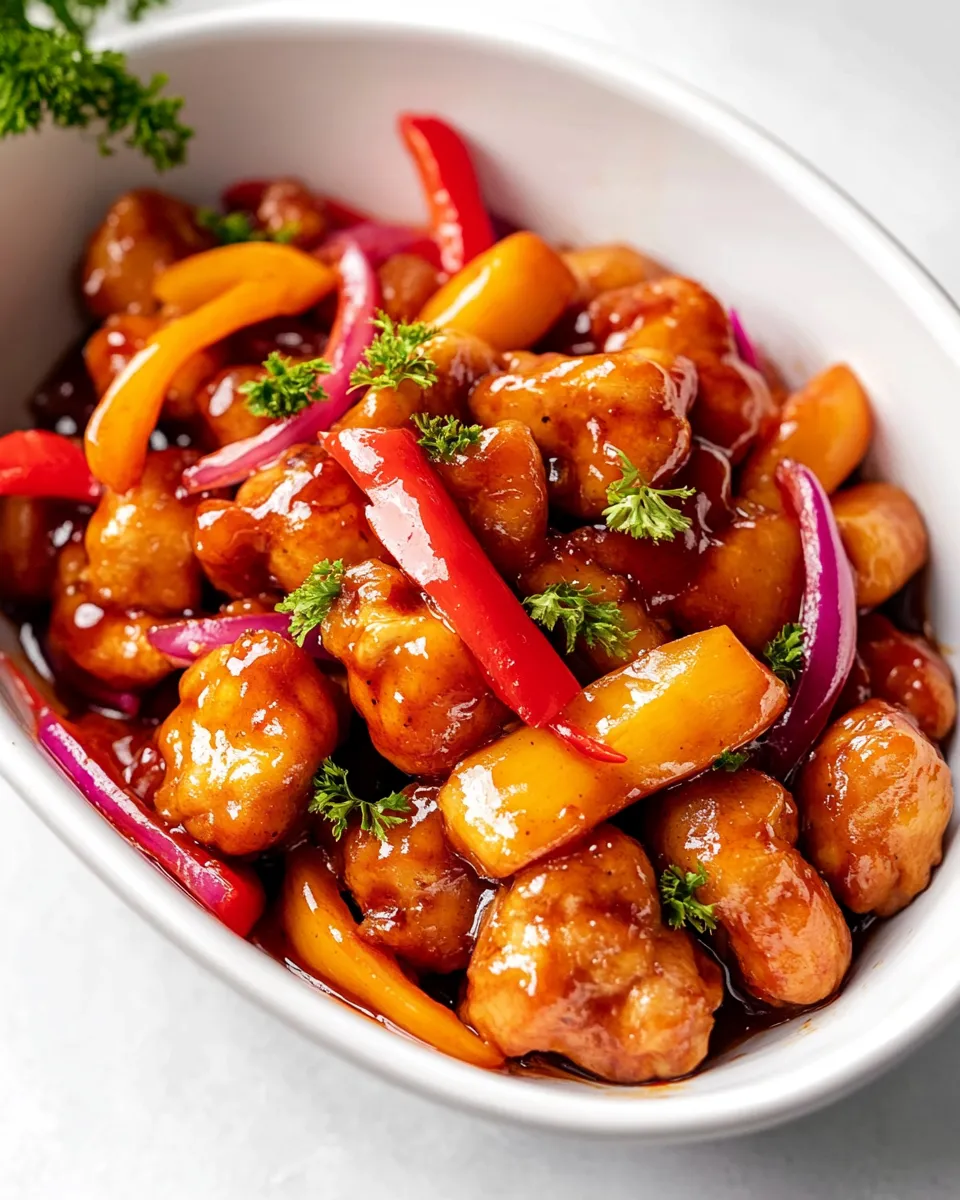 Delicious Sweet and Sour Chicken dish photo