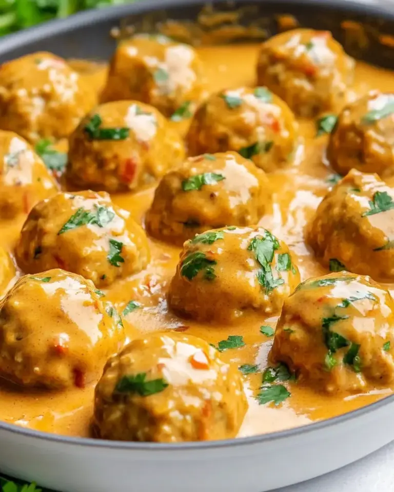 Homemade Thai Chicken Meatballs with Peanut Sauce photo