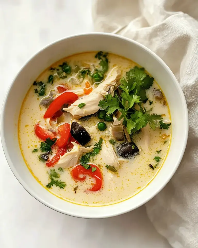 Homemade Thai Coconut Chicken Soup (Tom Kha Gai) photo