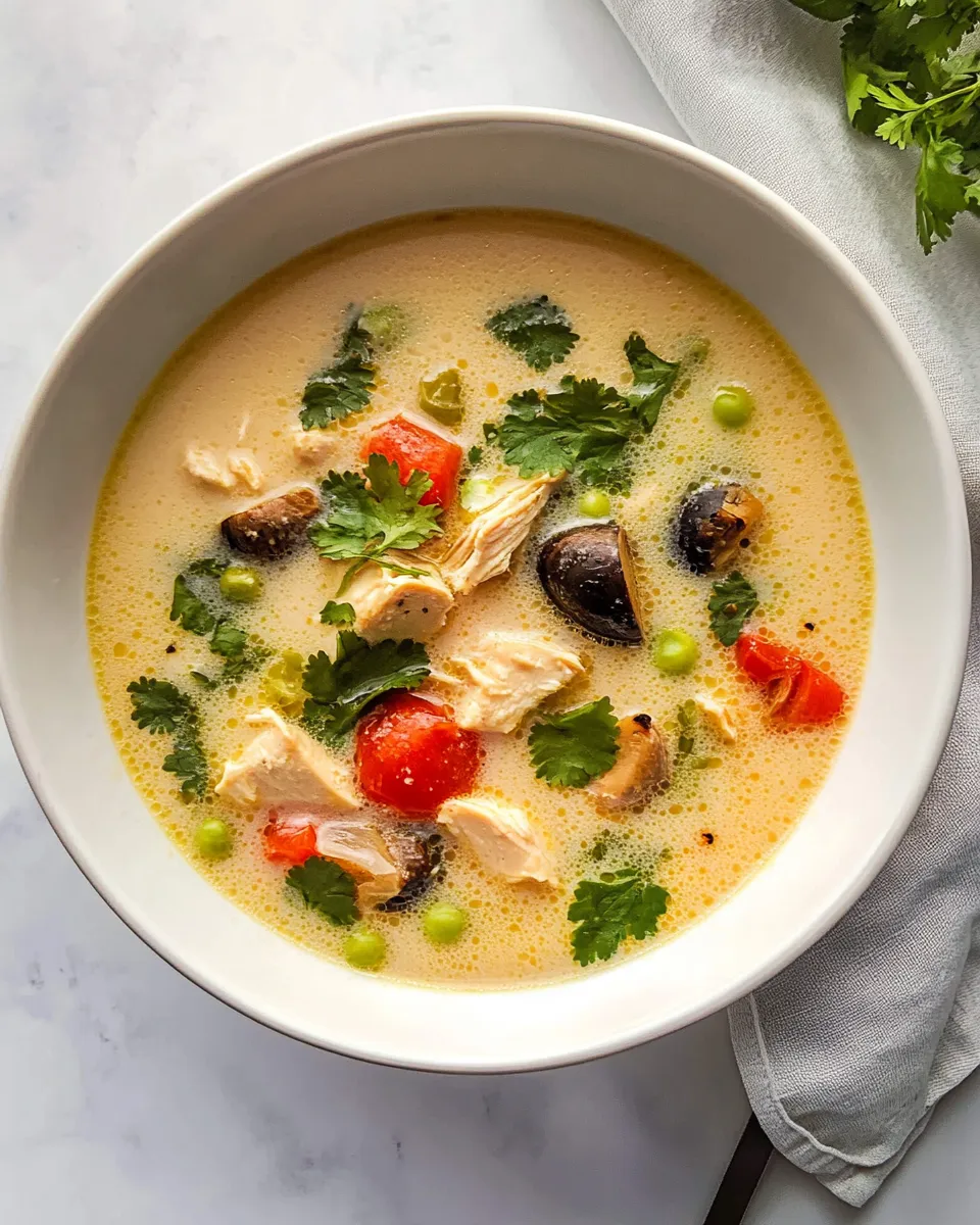 Classic Thai Coconut Chicken Soup (Tom Kha Gai) image
