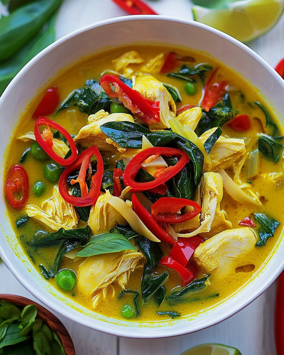 Classic Thai Coconut Curry Chicken Soup image