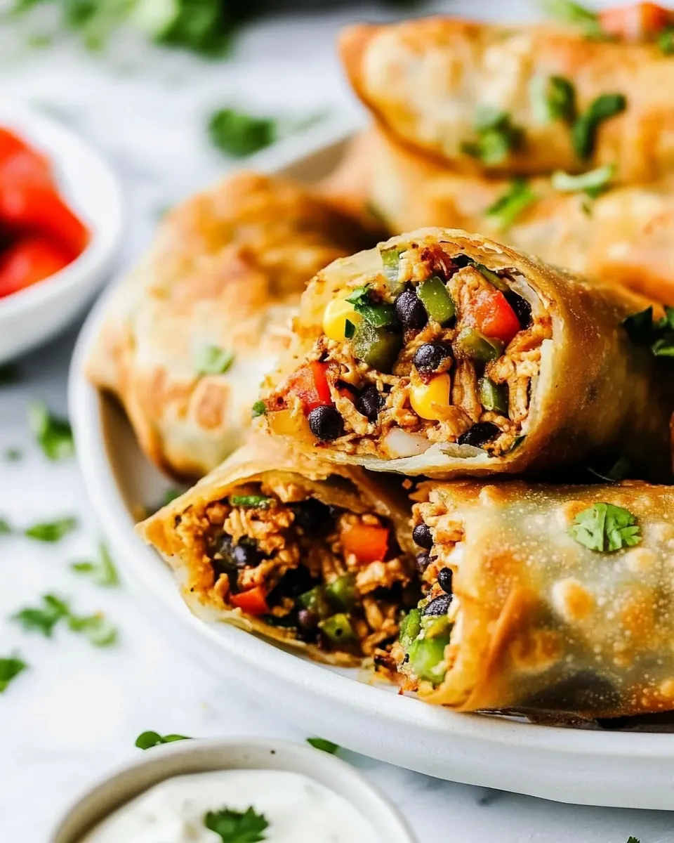 Classic The Best Southwest Chicken Egg Rolls image