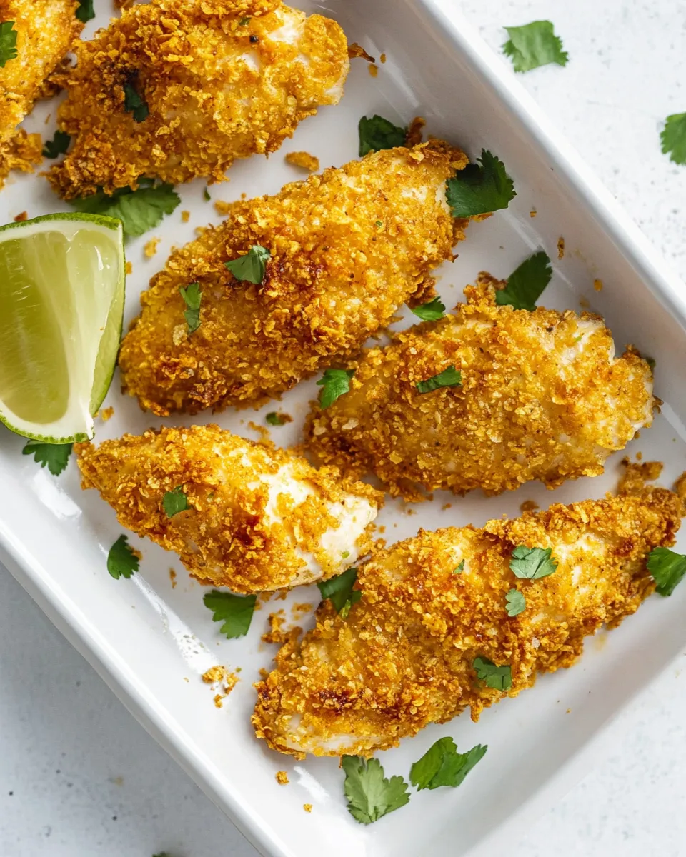 Delicious Tortilla Encrusted Chicken Tenders dish photo