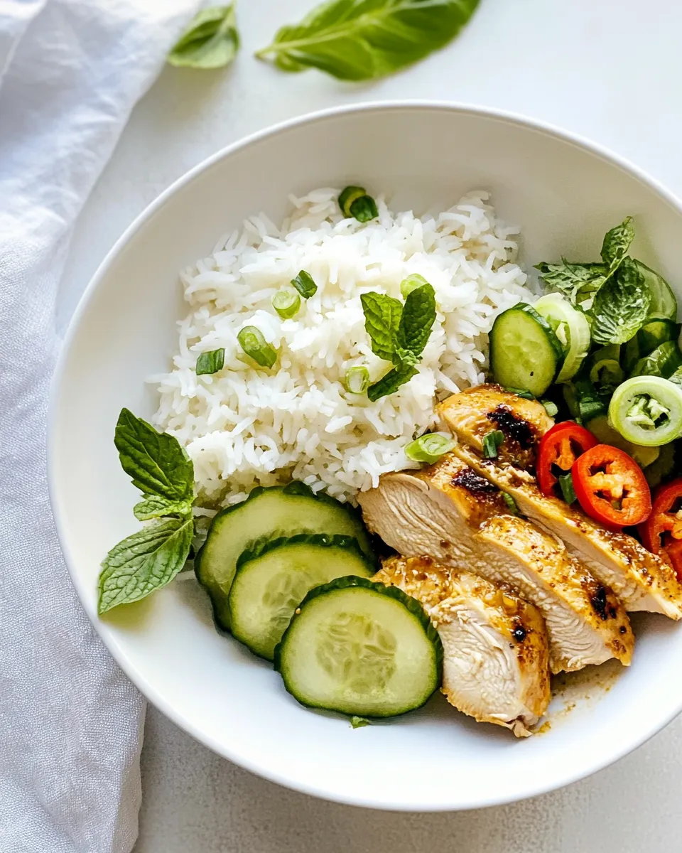Classic Vietnamese Chicken and Rice image